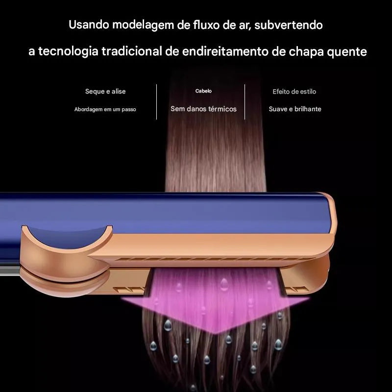 AirLiss Pro 2 em 1: Alise e Seque Seus Fios com Tecnologia Avançada! - SOULFITT