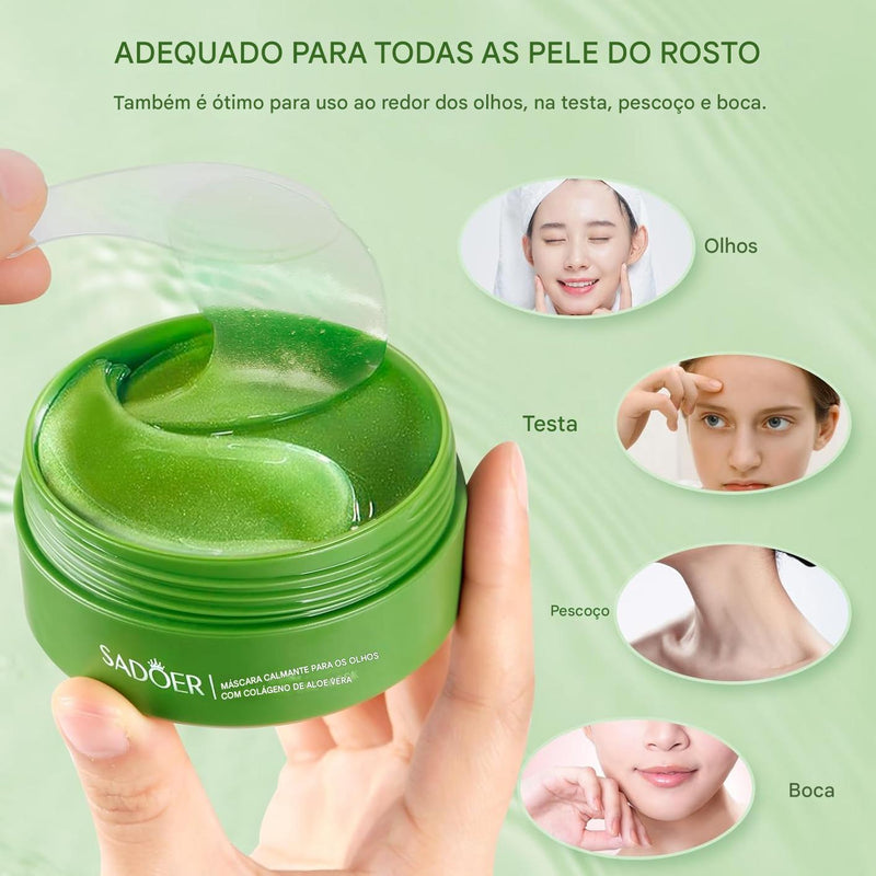 Renove Seu Olhar com a Máscara de Aloe Vera e Colágeno: 60 Máscaras para Um Olhar Radiante! - SOULFITT