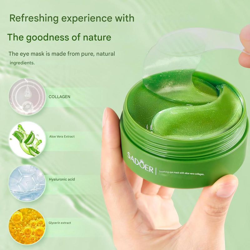 Refresh Your Look with the Aloe Vera and Collagen Mask: 60 Masks for a Radiant Eye!