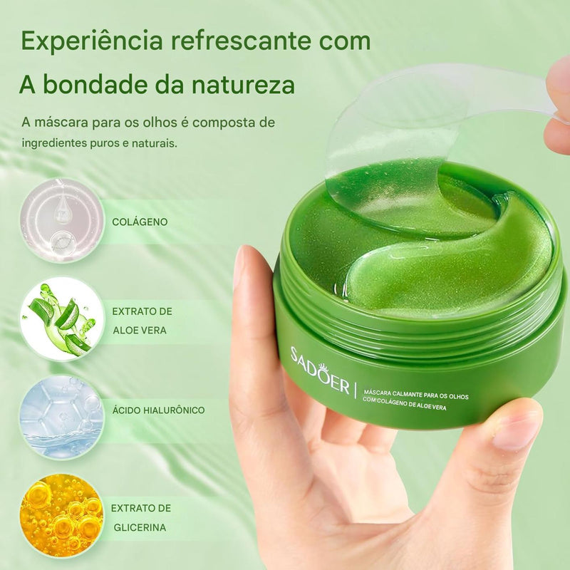 Renove Seu Olhar com a Máscara de Aloe Vera e Colágeno: 60 Máscaras para Um Olhar Radiante! - SOULFITT