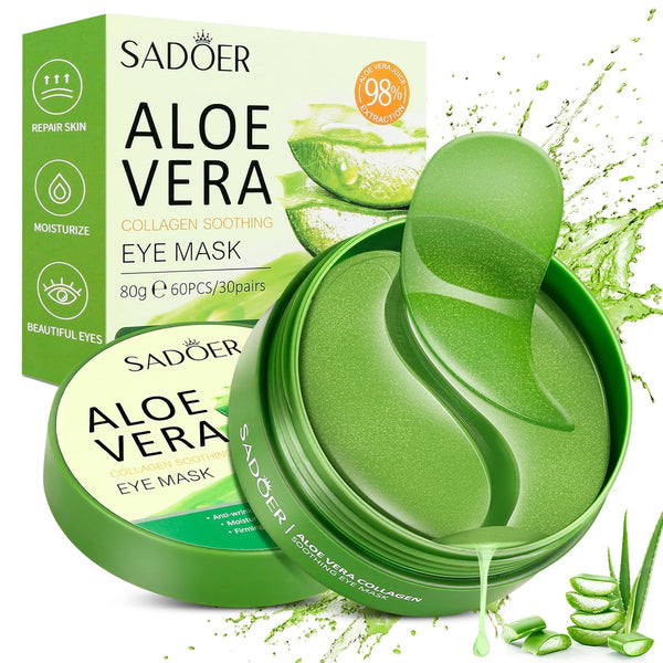 Renove Seu Olhar com a Máscara de Aloe Vera e Colágeno: 60 Máscaras para Um Olhar Radiante! - SOULFITT