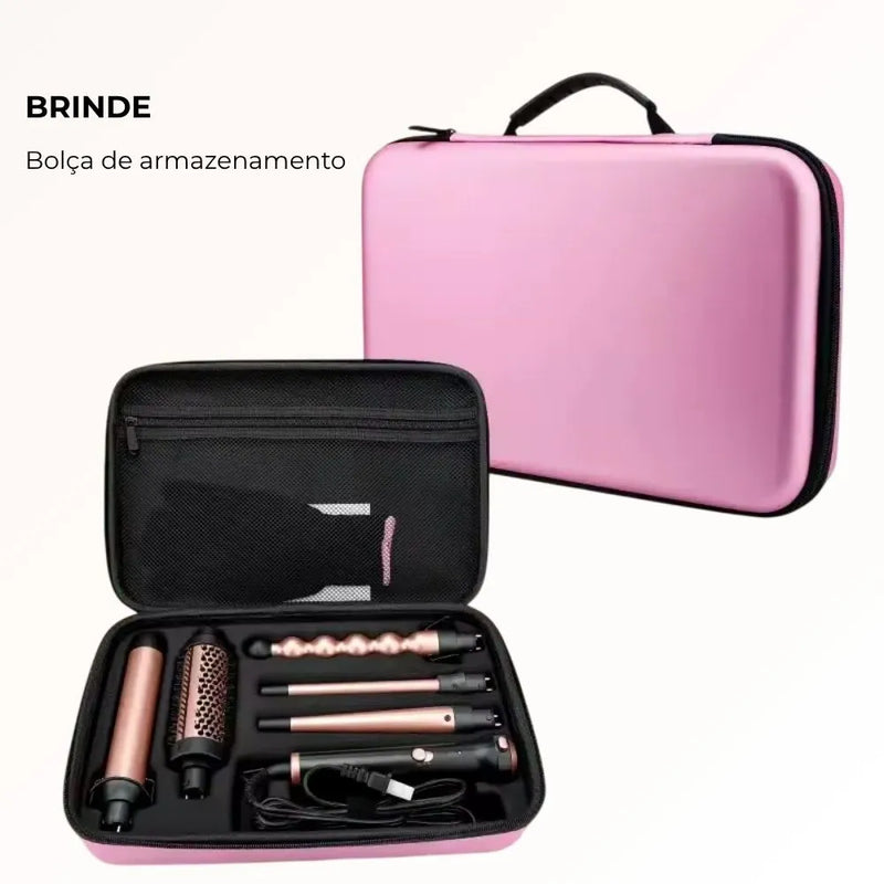 Wavytalk Pro 5 em 1 – O Segredo dos Cachos Profissionais em Casa + Brinde Exclusivo! - SOULFITT