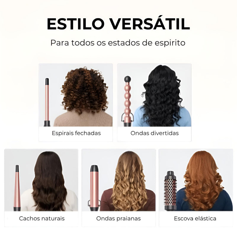 Wavytalk Pro 5 em 1 – O Segredo dos Cachos Profissionais em Casa + Brinde Exclusivo! - SOULFITT