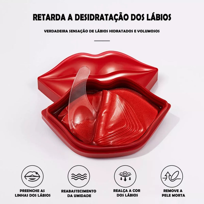 Máscara de Lip SERSANLOVE: 20 Máscaras para Lábios Hidratados, Suaves e Sem Linhas! - SOULFITT