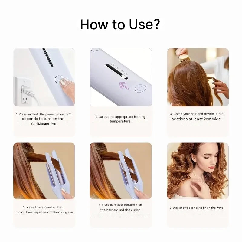 CurlMaster Pro –  Perfect, Frizz-Free and Shiny!