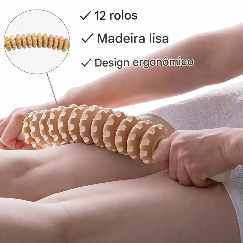 Renove Seu Corpo: A Ferramenta de Massagem de Madeira Curvada para Alívio Muscular e Pele Perfeita - SOULFITT