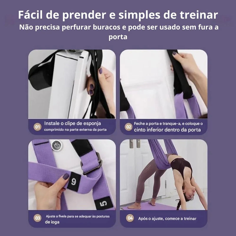FlexiFly Yoga Strap – Mais Flexibilidade e Equilíbrio na Sua Prática - SOULFITT