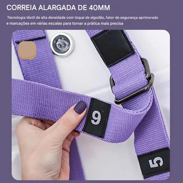 FlexiFly Yoga Strap – Mais Flexibilidade e Equilíbrio na Sua Prática - SOULFITT